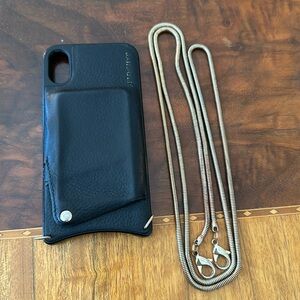 Bandolier XR phone case with gold strap